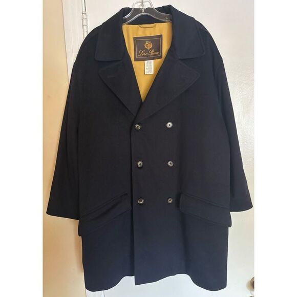 Loro Piana Storm System  rain protection CASHMERE DOUBLE BREASTED OVERCOAT XXL - Picture 4 of 15